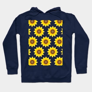 Sunflower Pattern Hoodie